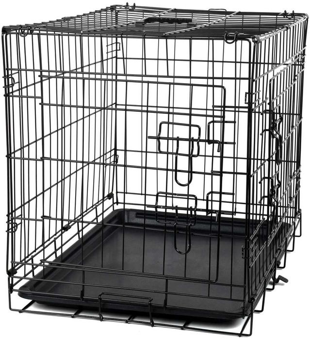 Wielofunkcyjna metalowa klatka - kojec dla psa, kota M/L