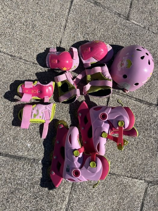 Patins em linha criança 30-32 + proteções