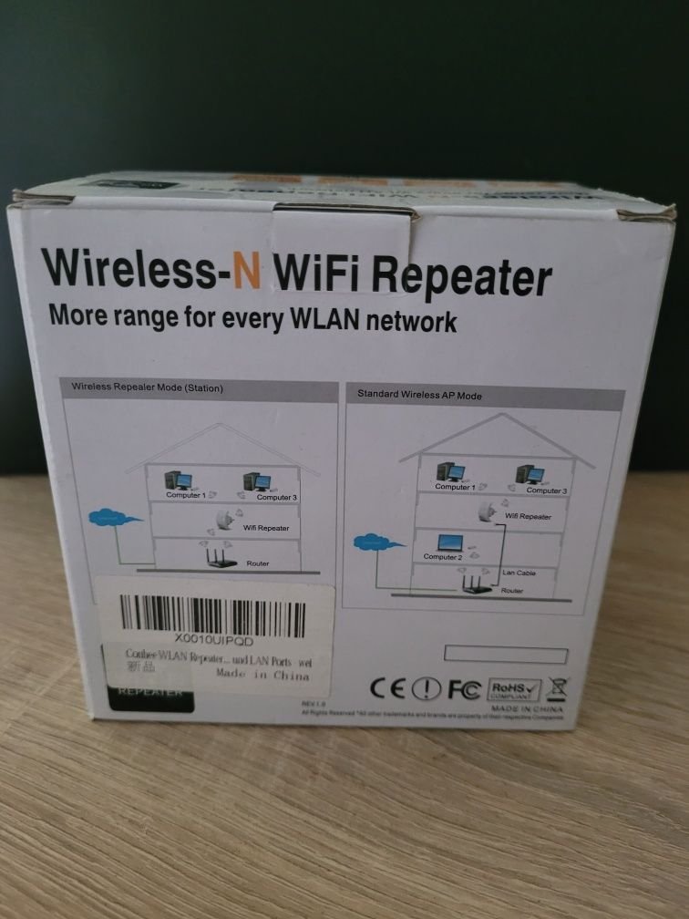 „Bezprzewodowy wzmacniacz sygnału Wi-Fi
„
