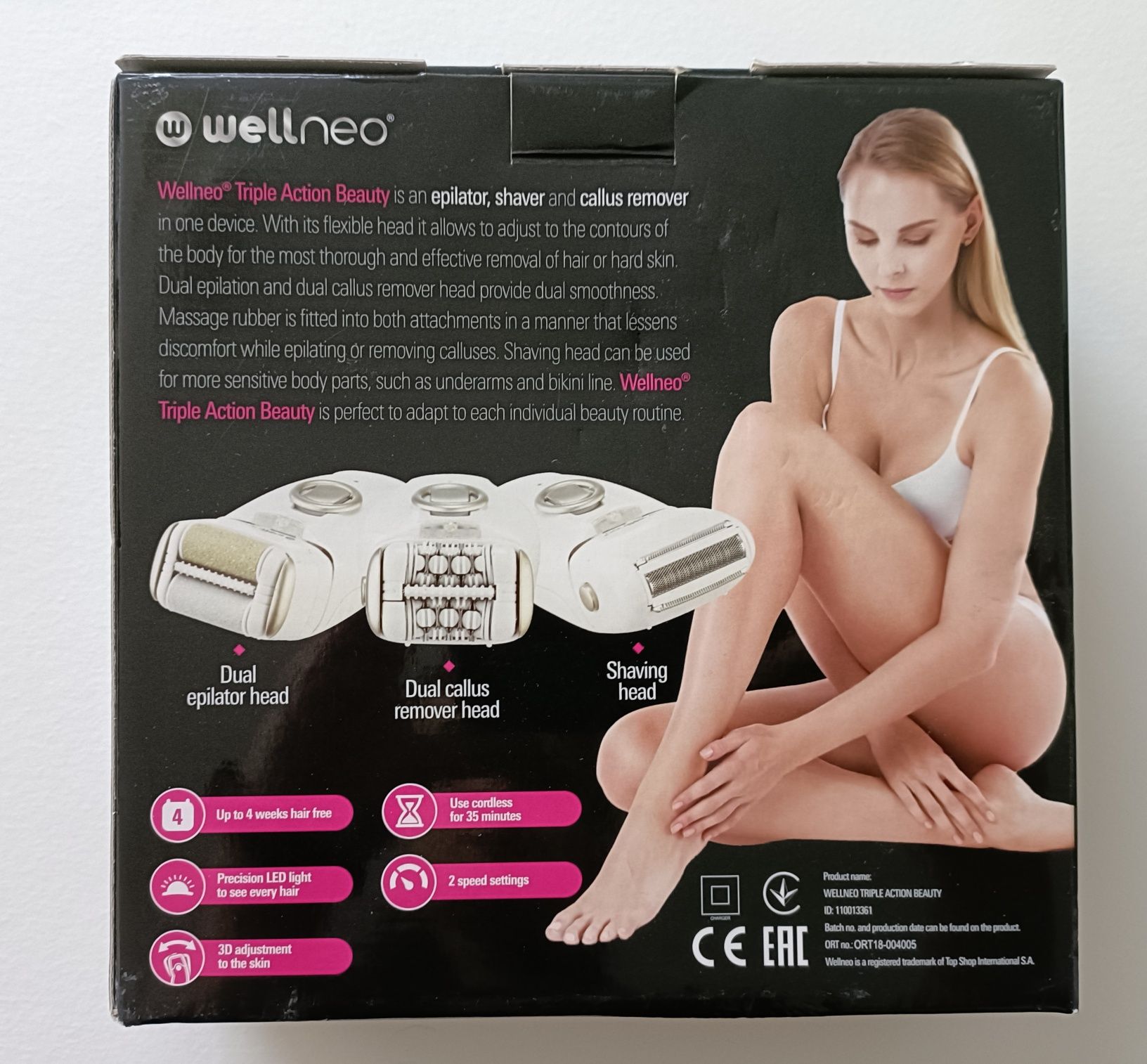 Depilator firmy Wellneo