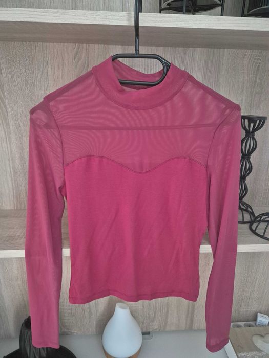 Bluzka elegancka bordo