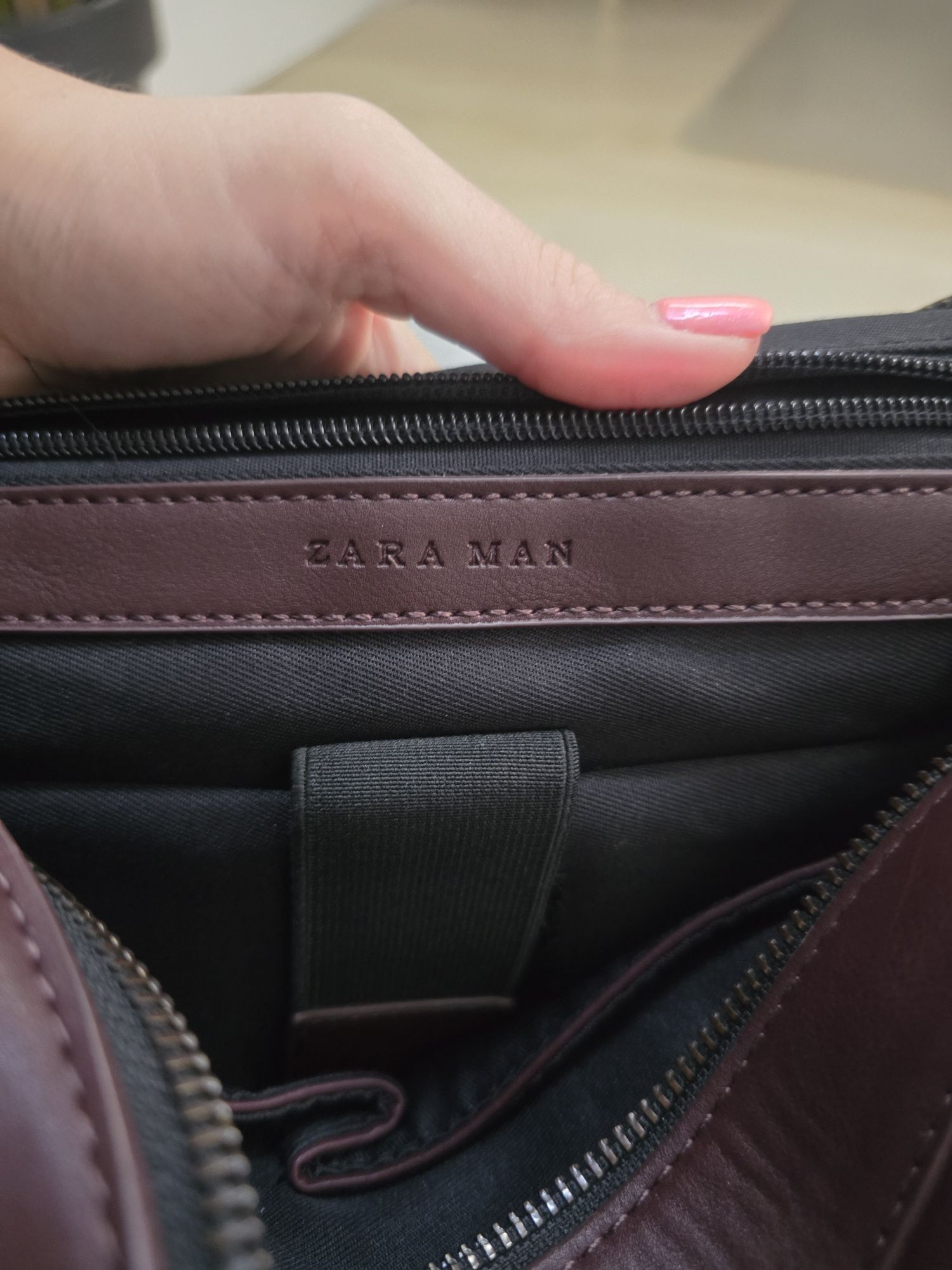 Męska torba plecak na laptopa elegancka  Zara Man