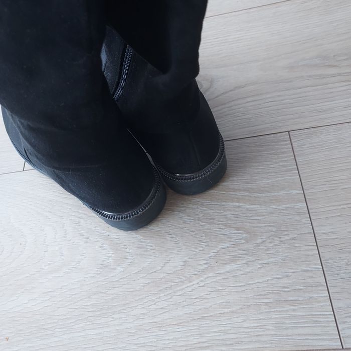 Kozaki kozaczki buty zimowe długie 38 czarne