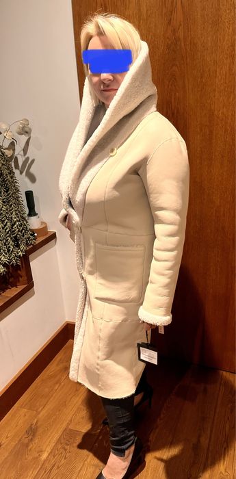 Dwustronny kożuch skóra 2w1 CPL rozm 38 OKAZJA