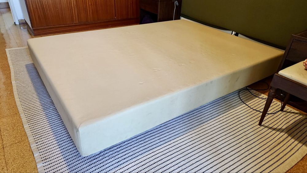 Cama de casal Colmol / Base de cama bege