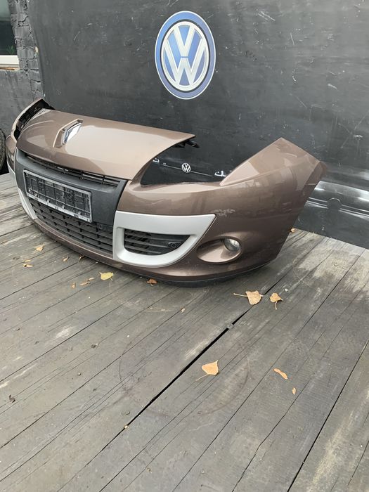 Бампер передній рено сценік 3 запчастини авторозборка фари оптика