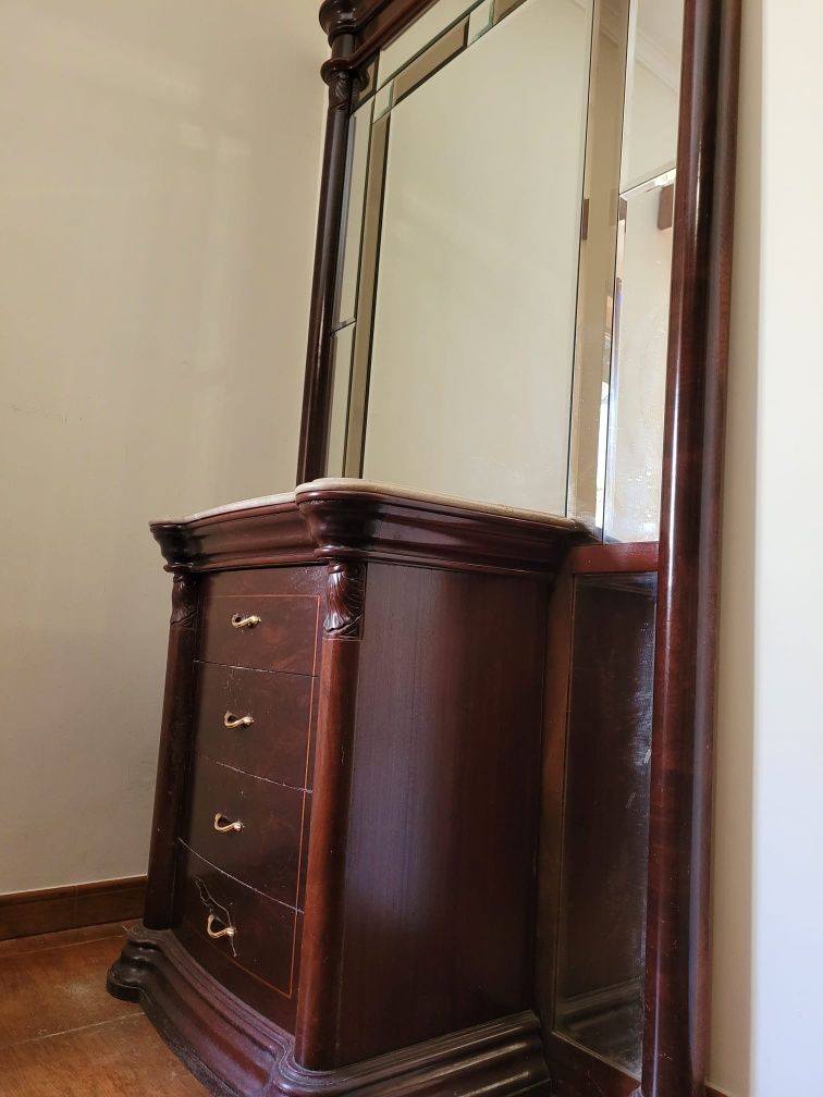 Movel de entrada com vidro