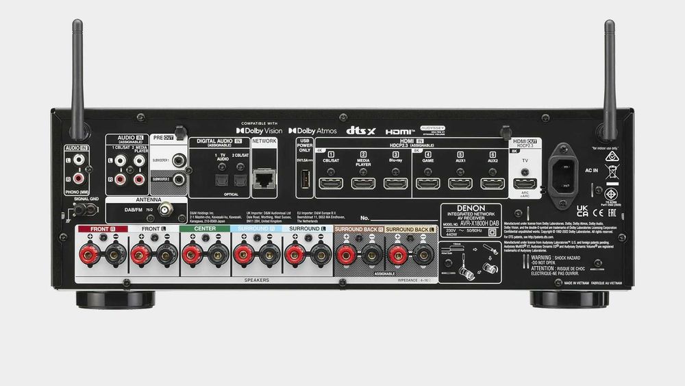 Denon AVR-X1800H DAB - amplituner wielokanałowy | Audiopolis Warszawa