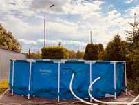 Duży Stelażowy Basen Ogrodowy 457x122 Bestway 56438 Duży Zestaw