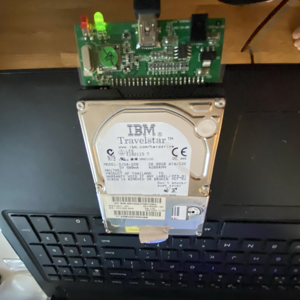 Dysk twardy 20gb ibm djsa-220 retro komputer amiga hdd