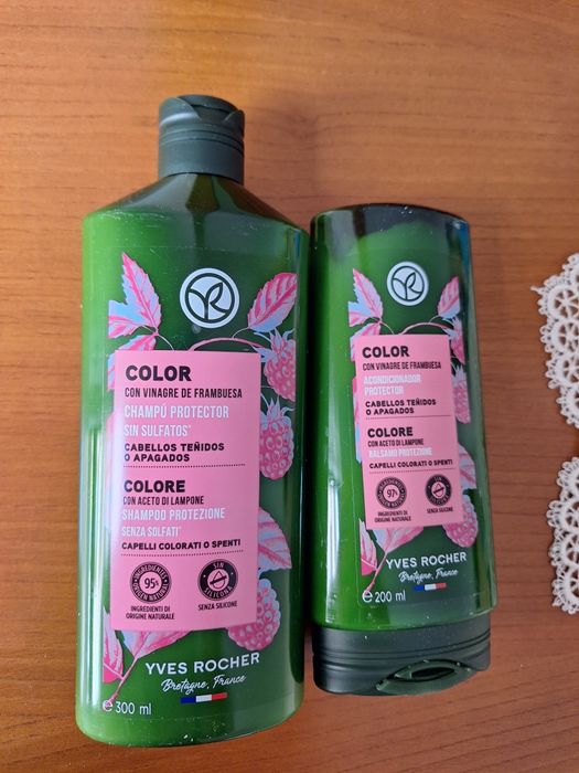 Conjunto Cor da YVES ROCHER com Vinagre de Framboesa