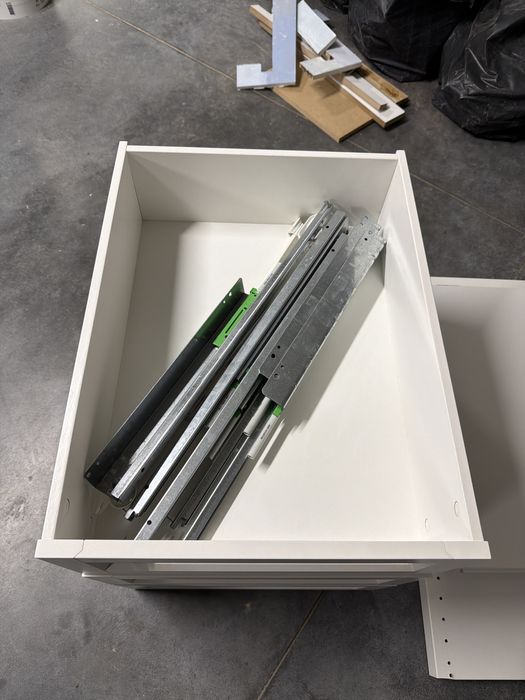 Szuflada szuflady pax komplement 57x43x15 biale przeszklone