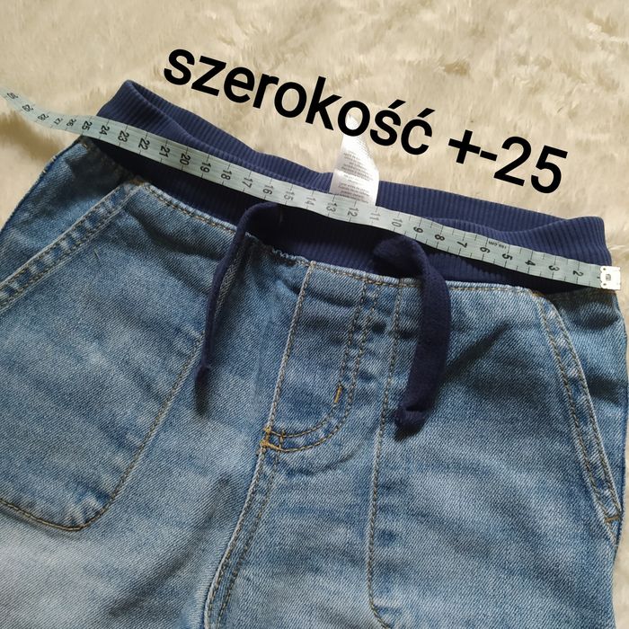 Jeansowe spodnie na gumie Carter’s 92 110 na ok. 24-36 m-cy unisex