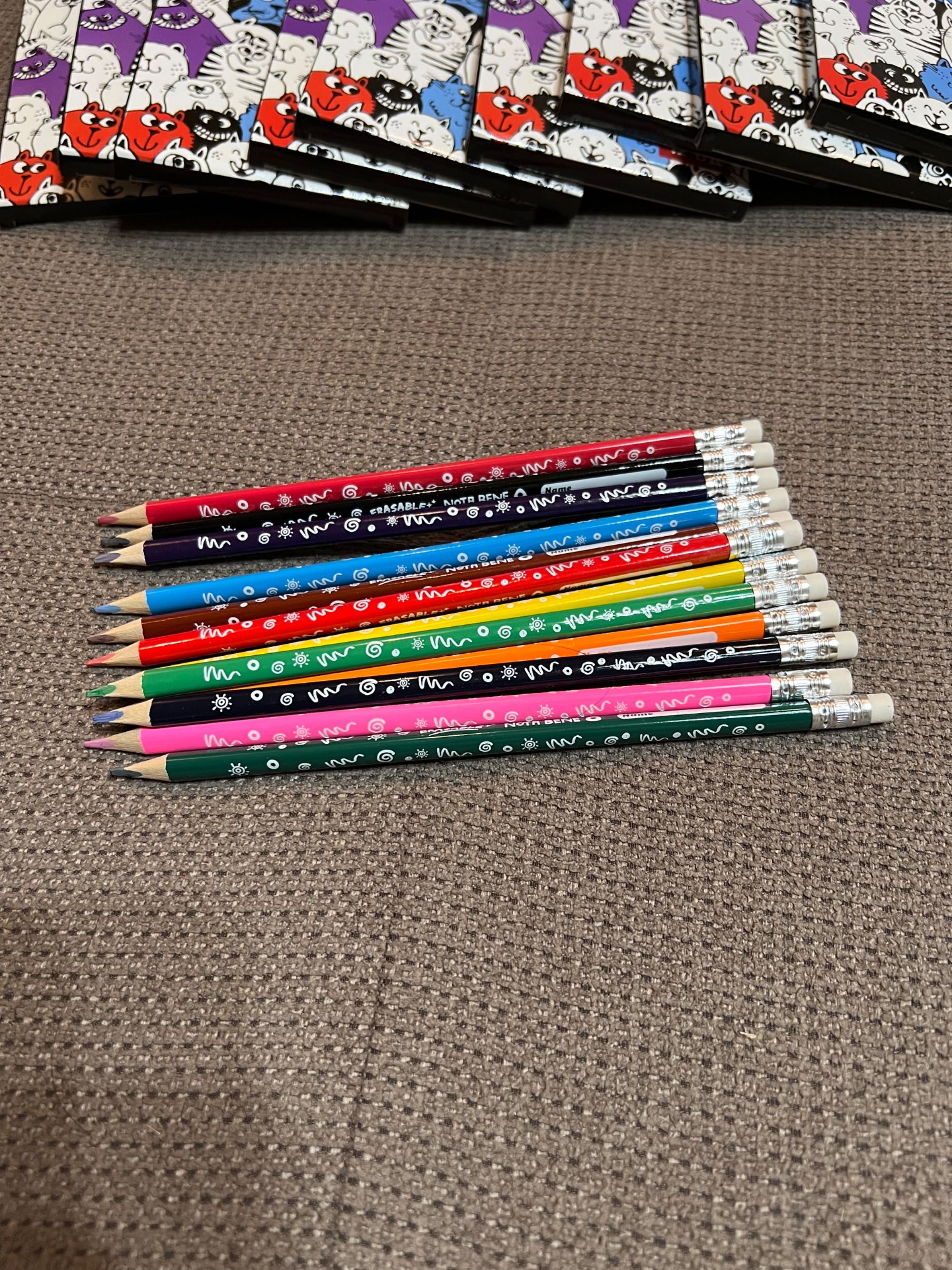 Цветные карандаши пиши-стирай  Nota Bene 12 цветов Китай