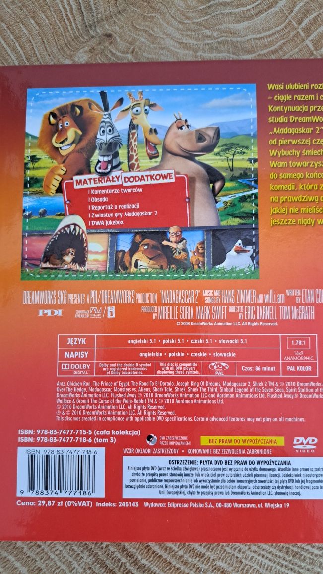 Madagaskar 2 film i książeczka