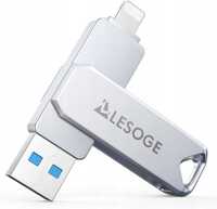 Pendrive LESOGE 256GB Lightning USB 3.0 USB-C APPLE MFI Certified