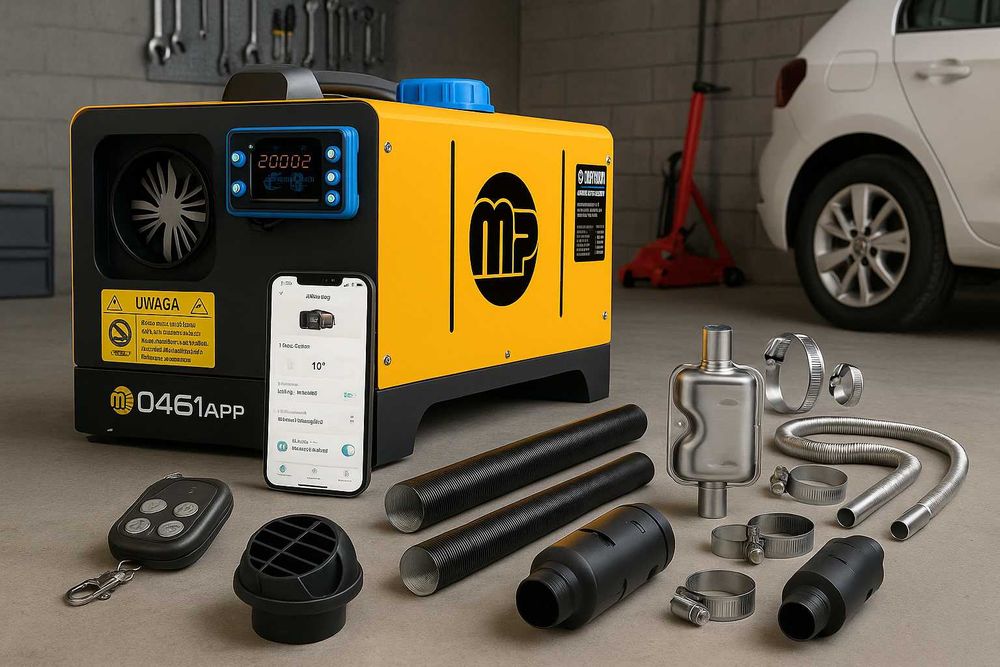 NOWA Nagrzewnica 9kW Olejowa Odprowadzaniem Spalin Webasto Dmuchawa FV