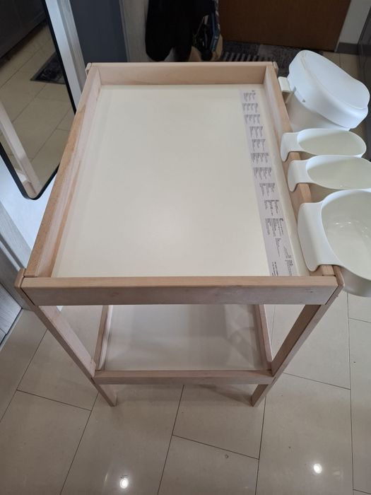 Przewijak ikea + pojemniki/kosz zawieszane