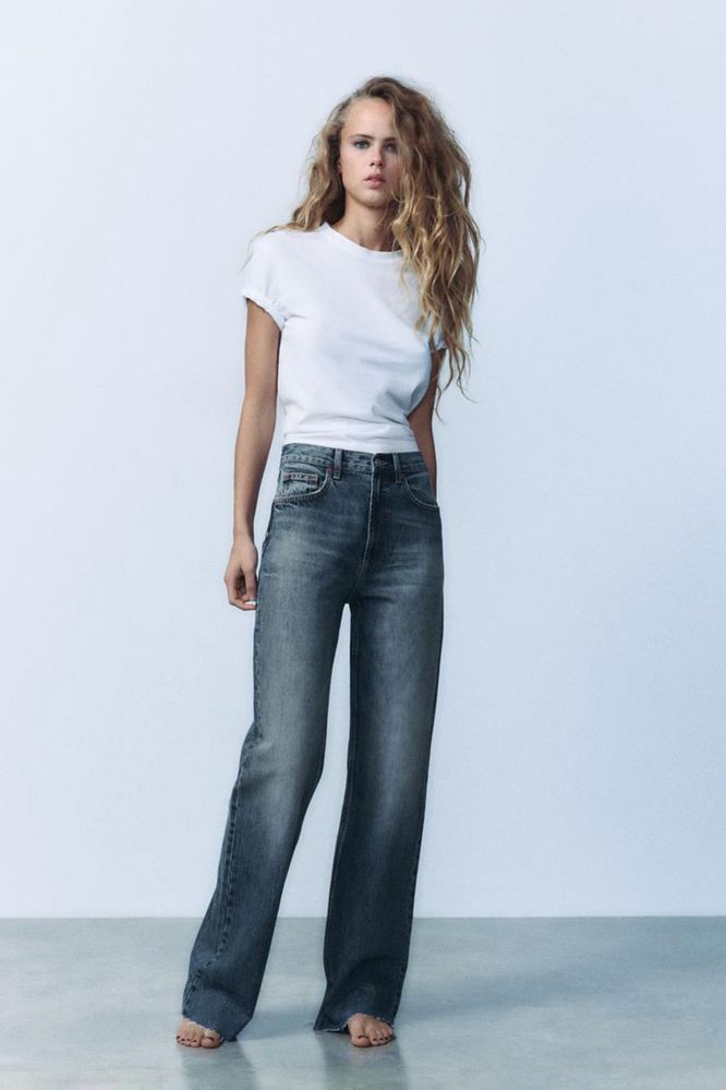 Джинси ZARA, wide leg з високою посадкою
