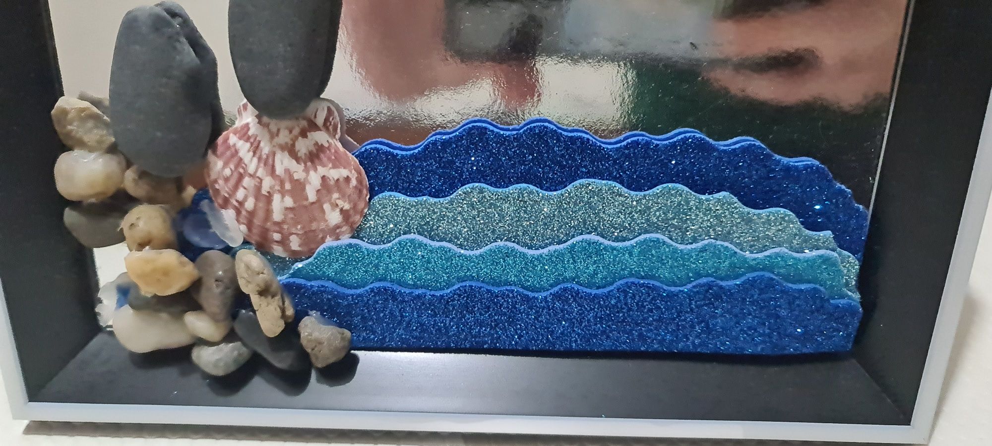 Moldura com tema do mar.  Nova