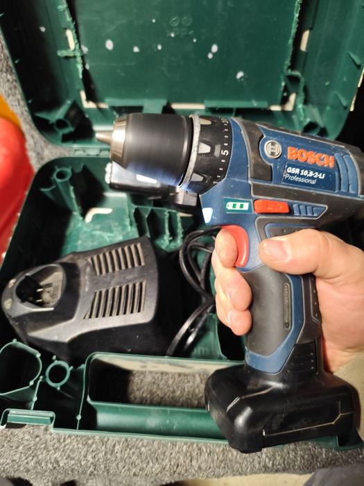 Wkrętarka Bosch 12v 10.8v GSR 12v-15 Sprawna komplet 4ah 12v