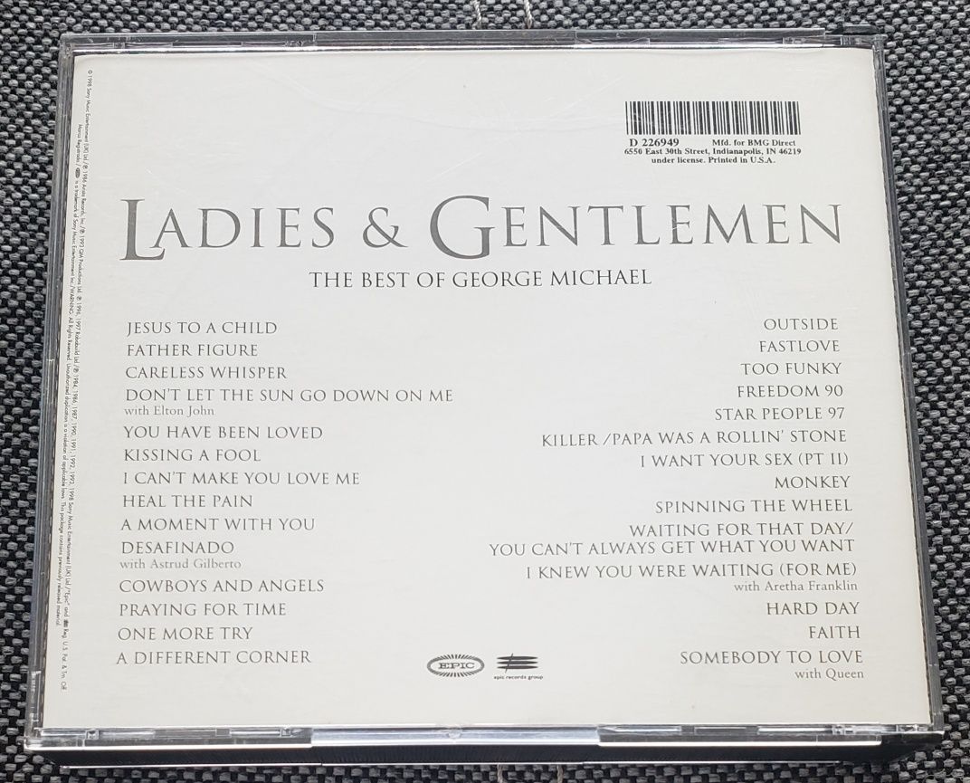 George Michael Ladies and Gentlemen USA 2CD Fatbox BMG Music Club