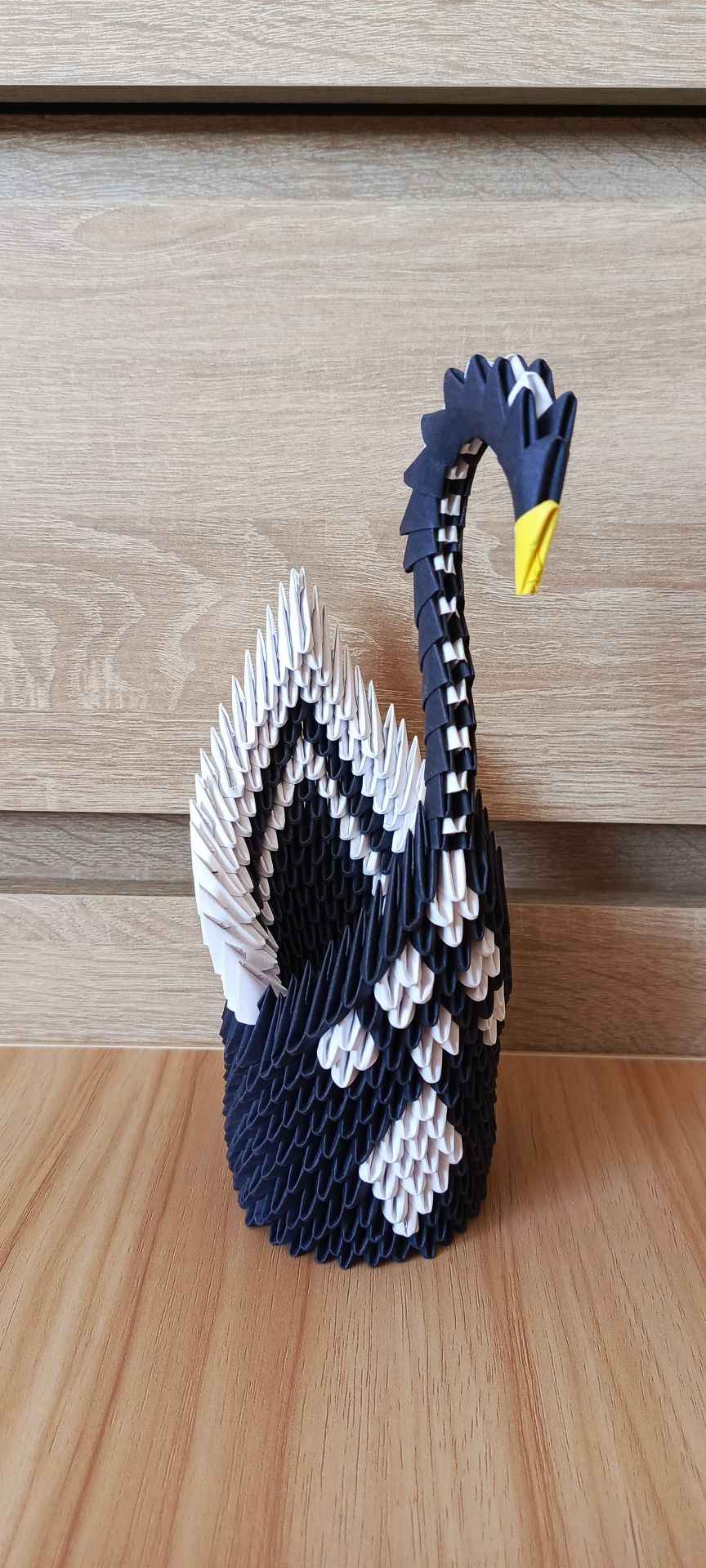 Łabędzie origami modułowe różne wzory