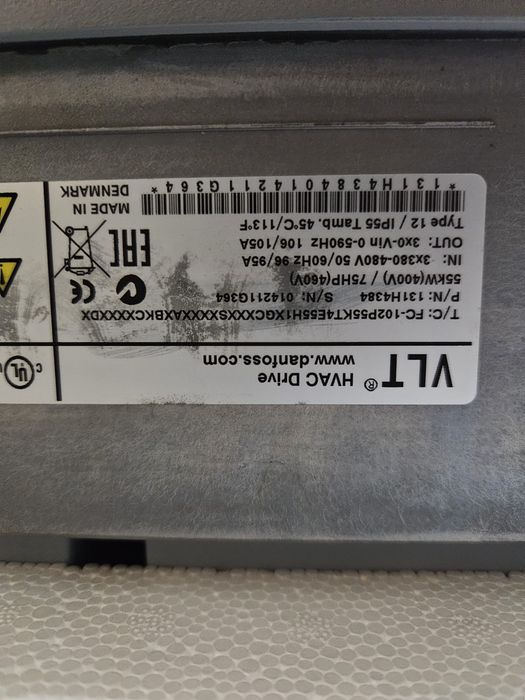 Sprzedam falownik danfoss 55 kw