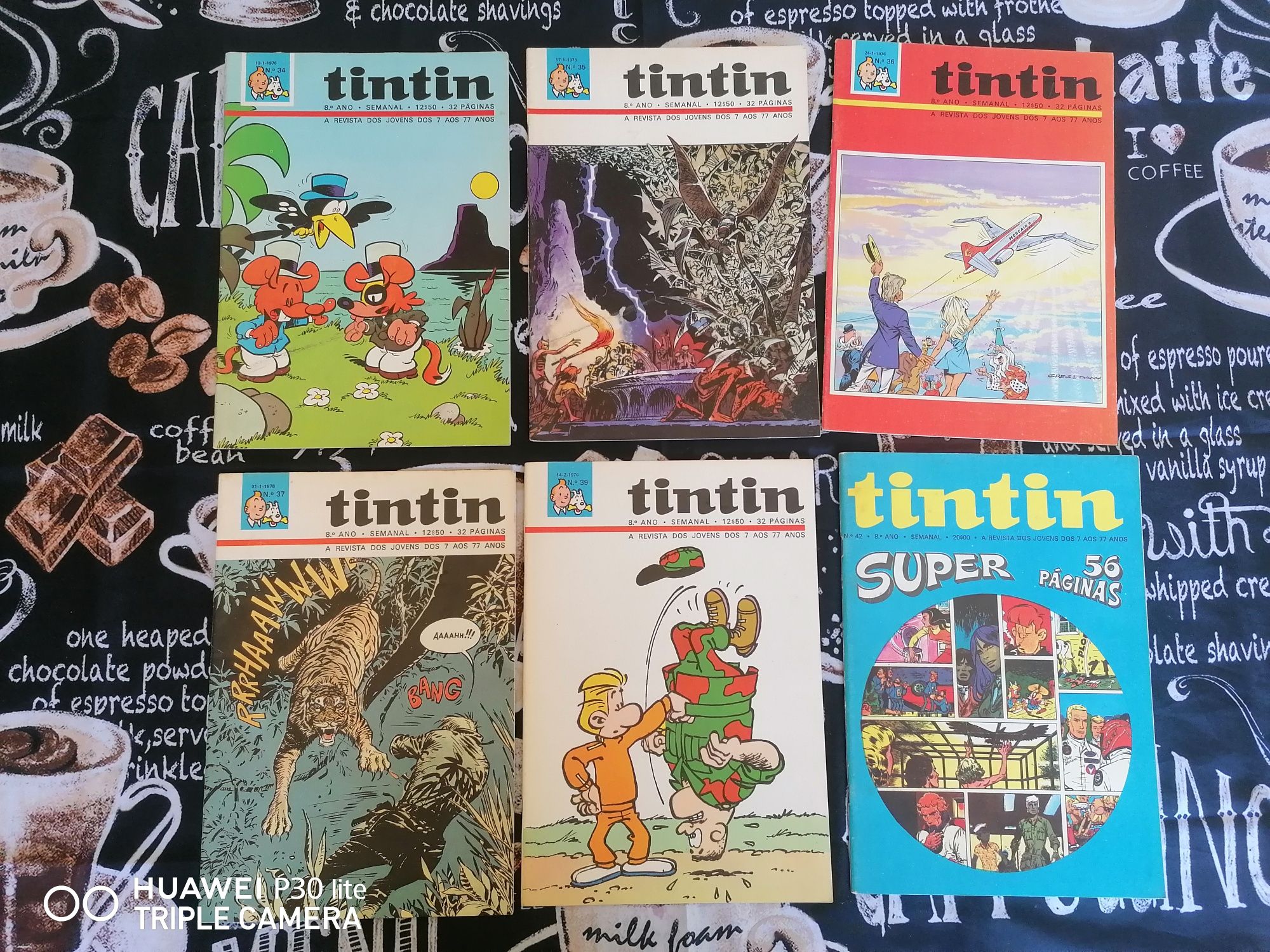 Revistas tin tin 8°ano (1975/76)