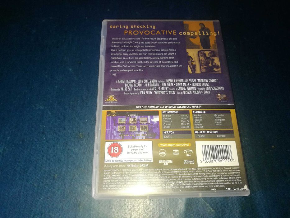MIDNIGHT COWBOY DVD (legendado em Português)