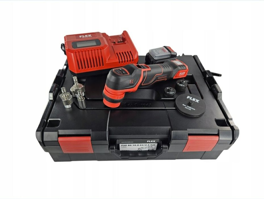 Polerka akumulatorowa FLEX PXE 80 10.8-EC /2.5 Set. Nieużywana