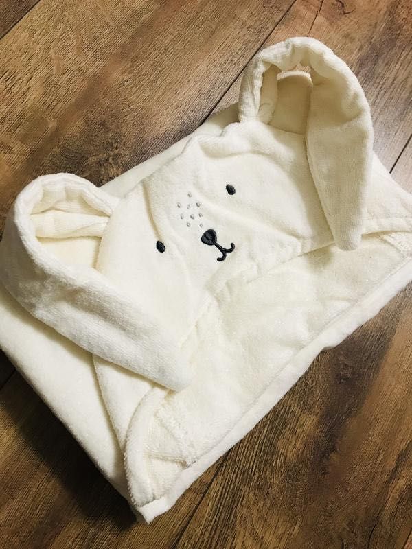 Дитячий банний рушник 70*130 H&M / детское полотенце