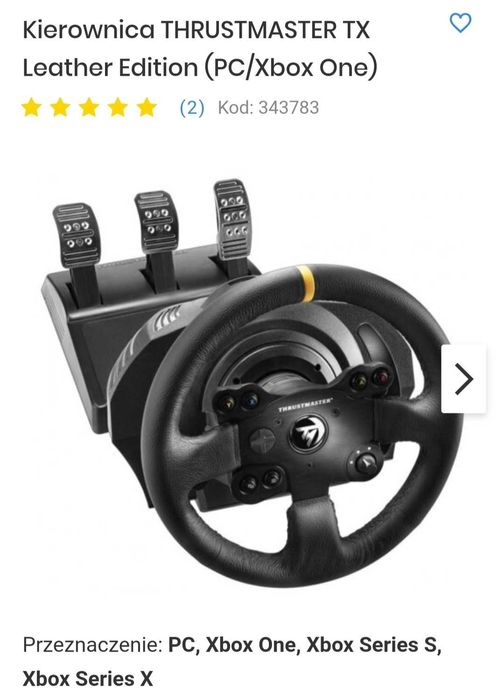 Kierownica Thrustmaster TX Racing Wheel Leather  plus stand pro v2