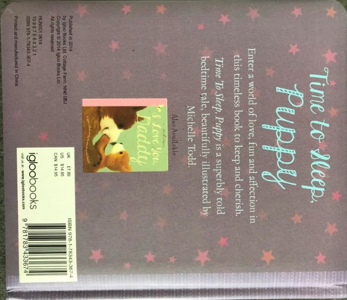 Książka angielski Book Time to Sleep, Puppy by Michelle Todd