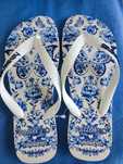 Havaianas novas senhora t39-40 europeu FARM mod "Jardim de Porcelana"