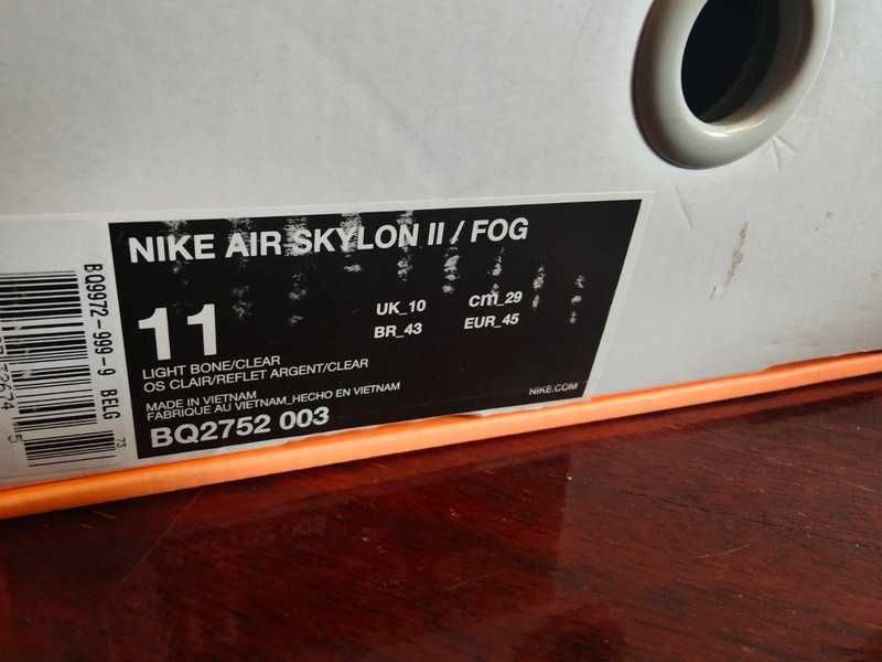 Nike Air Skylon II Fear of God 45.5 FOG