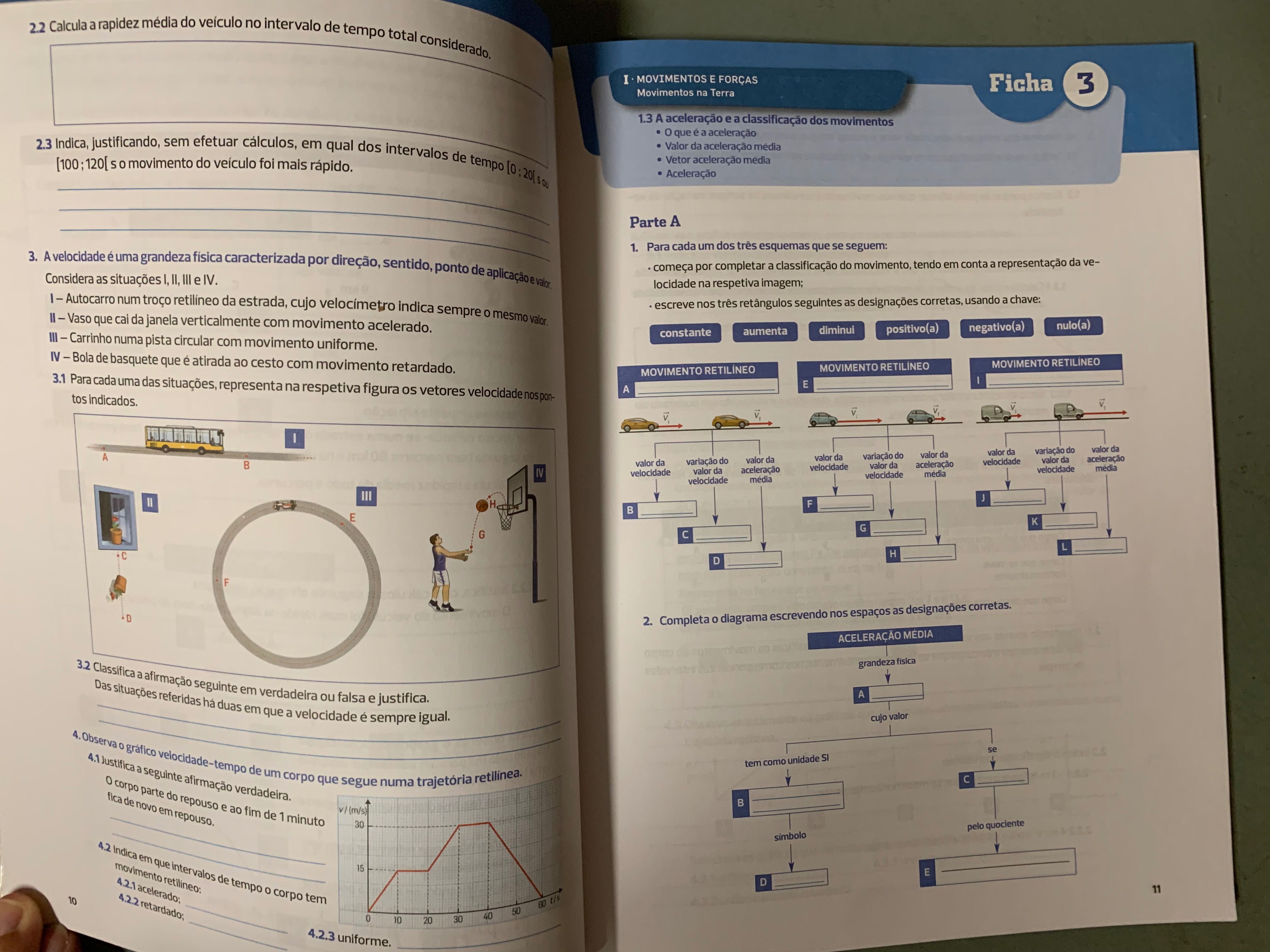 Cadernos de Atividades 9ºAno - COMO NOVOS