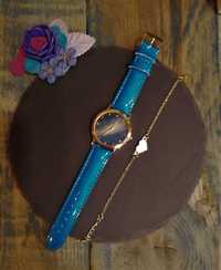 Relógio de senhora azul- novo + pulseira