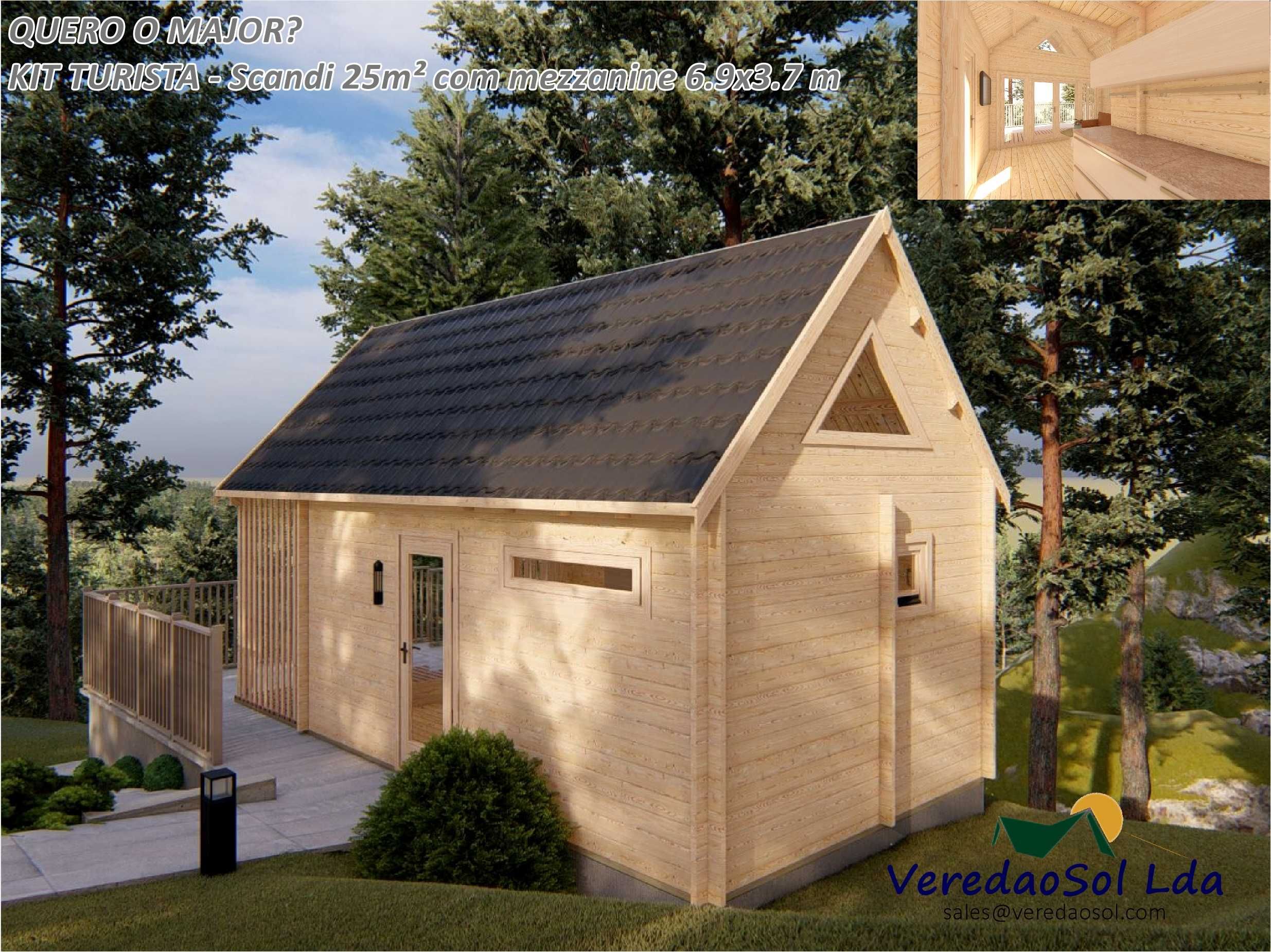 Casa madeira AIRBNB 2 44mm Economy - Ideal para turismo & descansar