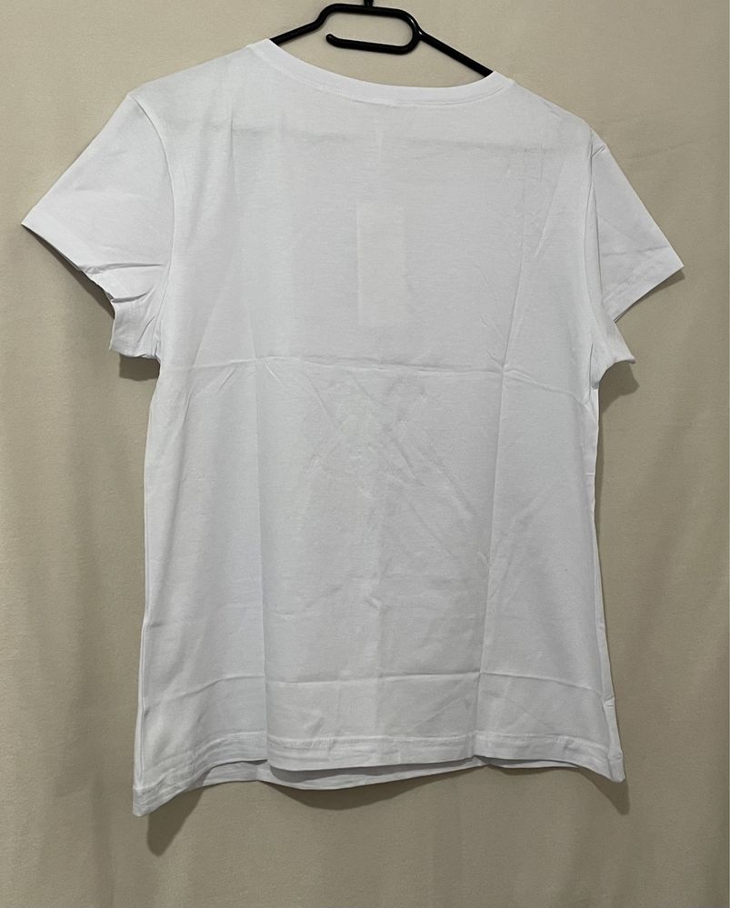Niesamowita bluzka damska biala z rewelacyjnym haftem rozmiar L/XL