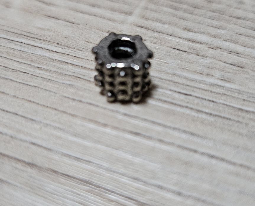 Posrebrzany charms/ koralik modułowy