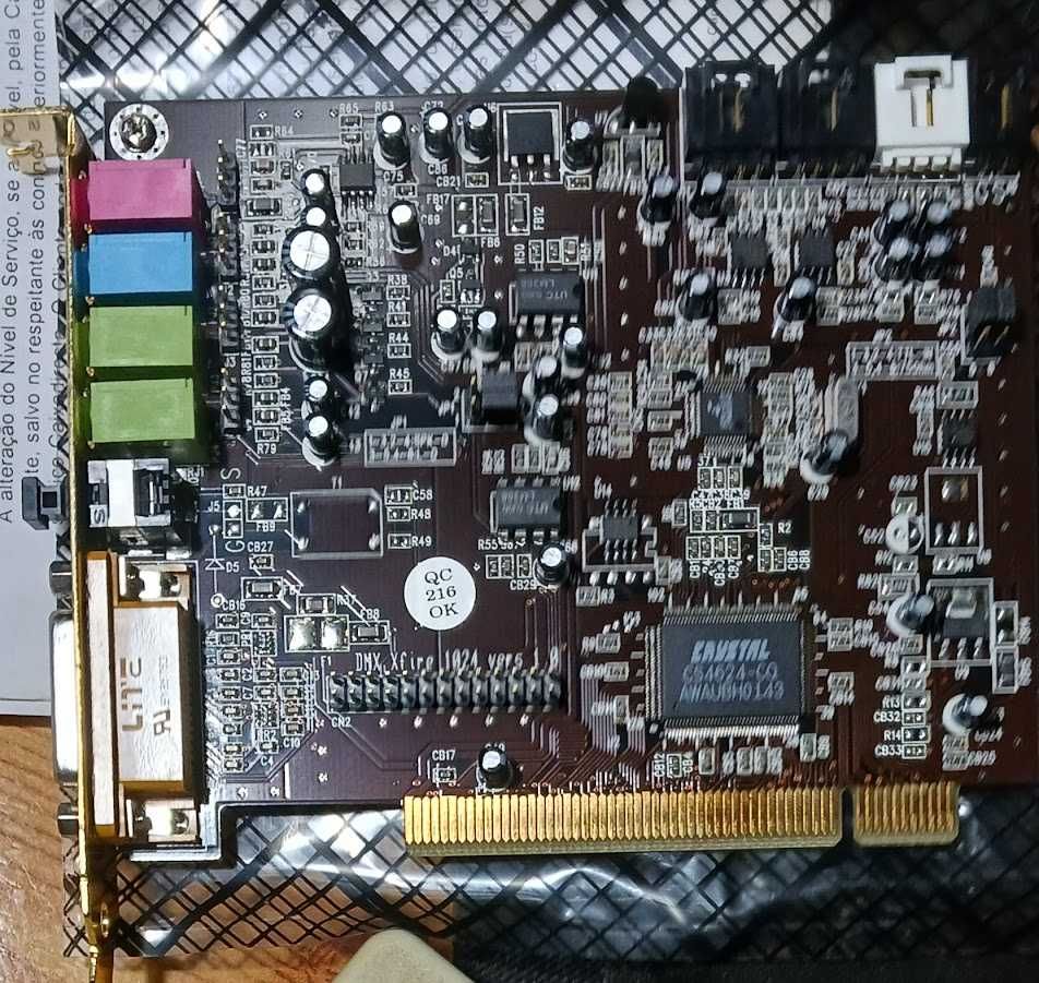 Placa de Som PCI  TERRATEC DMX X fire