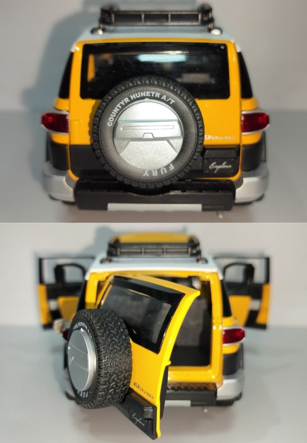 Toyota FJ Cruiser металлическая модель 1:24 CHE ZHI со звуком и светом