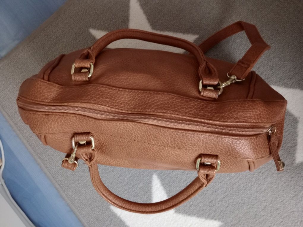 Torebka h&m brązowa kuferek