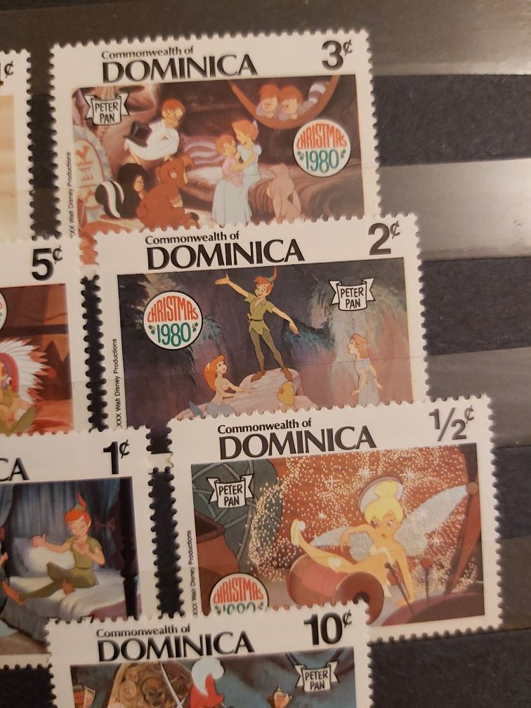 Znaczki DISNEY Dominica - 1980 rok