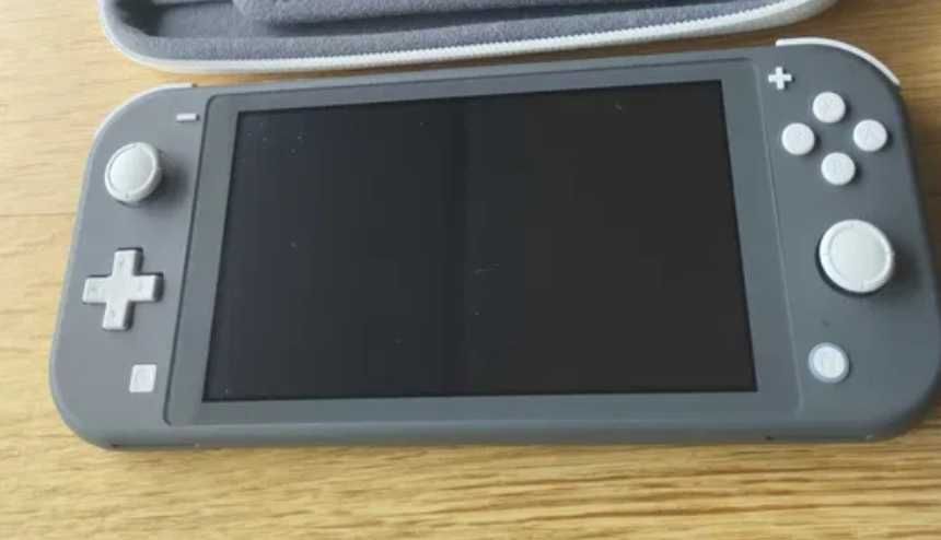 Nintendo switch lite cinza