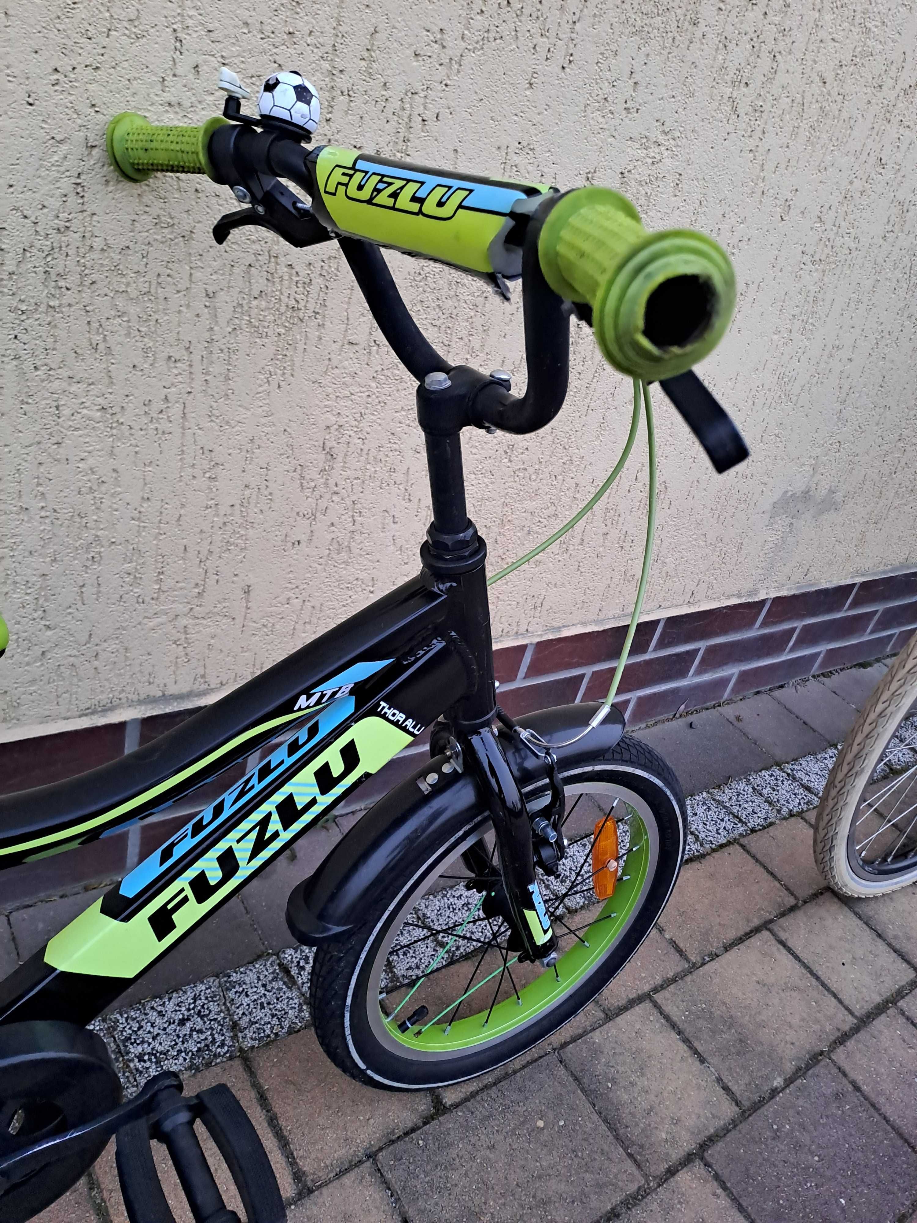 BMX, rower dziecięcy 16" ALU Fuzlu Thor+boczne kółka