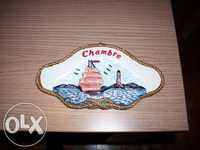 OFERTA - Placa Decorativa "Chambre" - PORTES DE ENVIO