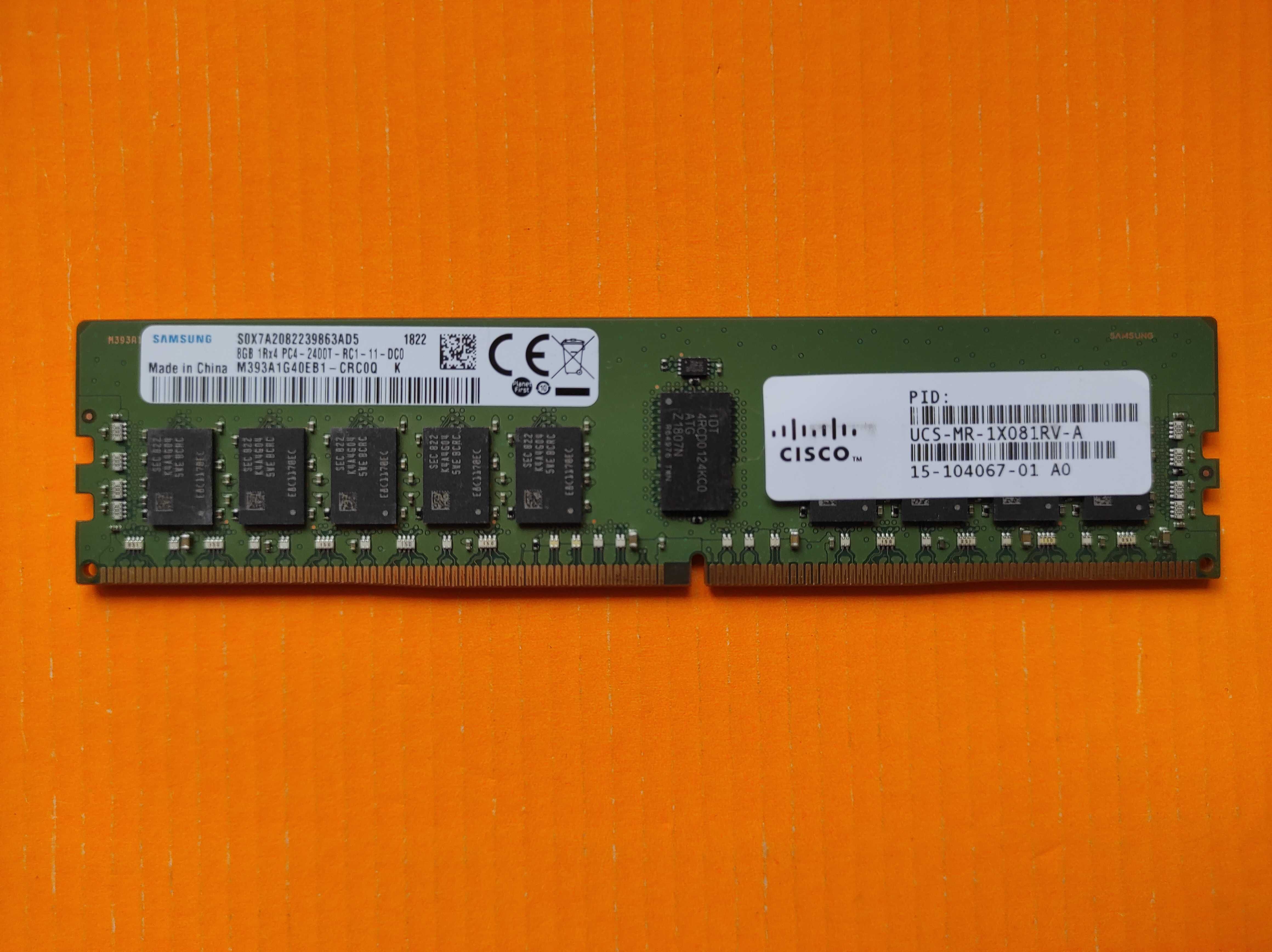 Samsung 8GB ECC DDR4 2400 PC4-19200R Reg серверная