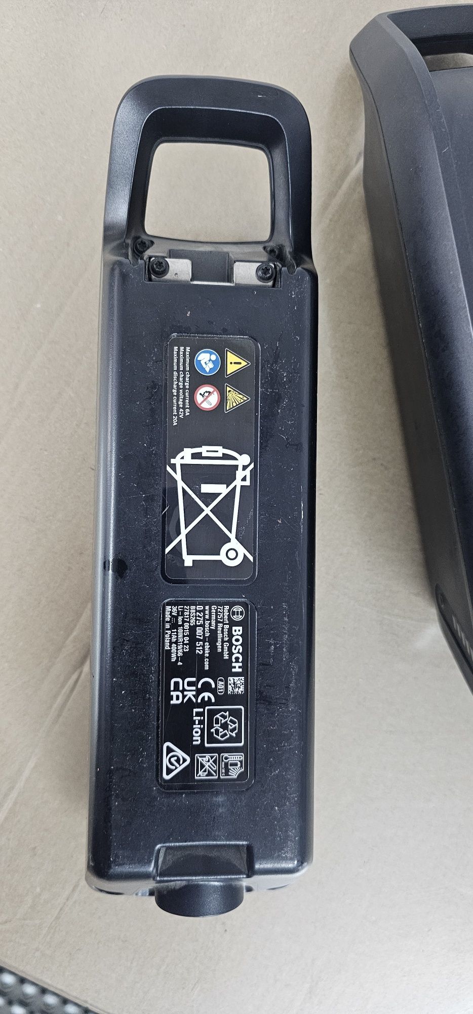 Bateria Bosch Powerpack 400. Na ramę.  Bidon.